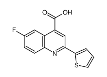 6-Fluoro-2-thiophen-2-yl-quinoline-4-carboxylic acid Structure