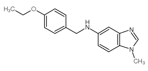 (4-乙氧基苄基)-(1-甲基-1H-苯并咪唑-5-基)-胺结构式