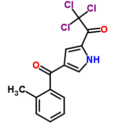 2,2,2-TRICHLORO-1-[4-(2-METHYLBENZOYL)-1H-PYRROL-2-YL]-1-ETHANONE structure