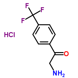 2-Amino-1-(4-(trifluoromethyl)phenyl)ethanone hydrochloride Structure