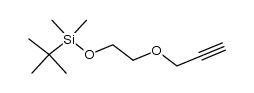 tert-butyldimethyl(2-(prop-2-yn-1-yloxy)ethoxy)silane Structure