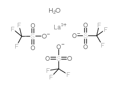 三氟甲基磺酸镧(III)结构式