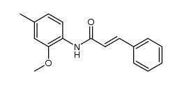 N-(2-methoxy-4-methylphenyl)-3-phenylacrylamide Structure