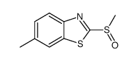 Benzothiazole, 6-methyl-2-(methylsulfinyl)- (7CI,8CI) Structure