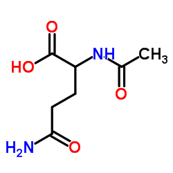 (S)-2-Acetamido-5-amino-5-oxopentanoic acid structure