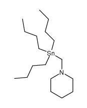(N-Piperidinomethyl)tributylzinn Structure