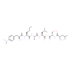 L-LEUCYL-L-SERYL P-NITRO-L-PHENYLALANYL-L-NORLEUCYL-L-ALANYL-L- LEUCINE METHYL ESTER) structure