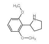 2-(2,6-二甲氧基苯基)吡咯烷结构式