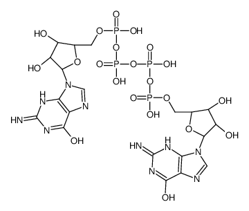 P1,P⁴-二(鸟苷-5')四磷酸铵盐结构式