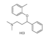 N,N-二甲基-3-苯基-3-(邻甲苯氧基)丙烷-1-胺盐酸结构式