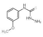 Hydrazinecarbothioamide,N-(3-methoxyphenyl)- Structure