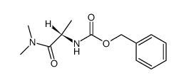 Cbz-L-alanineN,N-dimethyl amide结构式