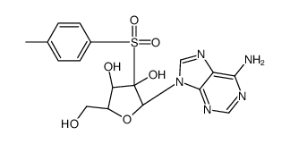 (2R,3S,4R,5R)-2-(6-aminopurin-9-yl)-5-(hydroxymethyl)-3-(4-methylphenyl)sulfonyloxolane-3,4-diol结构式