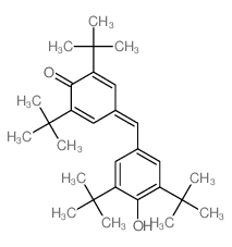 2,5-Cyclohexadien-1-one, 4-((3,5-bis(1,1-dimethylethyl)-4-hydroxyphenyl)methylene)-2,6-bis(1,1-dimethylethyl)- picture