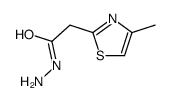 2-(4-甲基噻唑-2-基)乙酰肼结构式