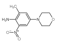2-METHYL-4-MORPHOLINO-6-NITROANILINE structure