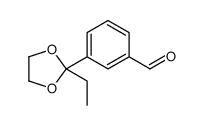 3-(2-ethyl-1,3-dioxolan-2-yl)benzaldehyde结构式
