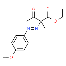 (E)-ETHYL 2-((4-METHOXYPHENYL)DIAZENYL)-2-METHYL-3-OXOBUTANOATE结构式
