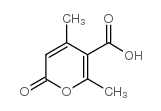 2H-Pyran-5-carboxylicacid, 4,6-dimethyl-2-oxo- structure