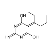 4,6(1H,5H)-Pyrimidinedione, 2-amino-5-(1-propylbutylidene)- (9CI)结构式