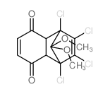1,2,3,4-tetrachloro-1,3-cyclohexadiene-5,6-dicarboxylic acid anhydride Structure