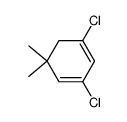 1,3-dichloro-5,5-dimethyl-cyclohexa-1,3-diene结构式