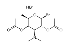 1-α-bromo-2,4-diacetyl-mycaminose hydrobromide Structure