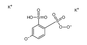 dipotassium 2,5(or 3,6)-dihydroxybenzenedisulphonate结构式