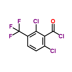 2,6-Dichloro-3-(trifluoromethyl)benzoyl chloride Structure