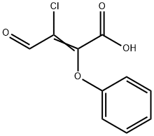 α-Phenoxy-β-chloro-β-formylacrylic acid Structure