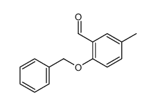 2-(苄氧基)-5-甲基苯甲醛结构式