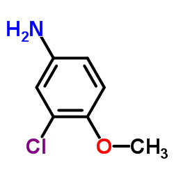 3-氯-4-甲氧基苯胺结构式