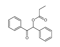 α-propionyloxy-deoxybenzoin结构式