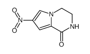 (9CI)-3,4-二氢-7-硝基吡咯并[1,2-a]吡嗪-1(2H)-酮结构式