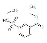 3-ethoxycarbothioyl-N-ethyl-benzenesulfonamide结构式