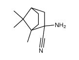 2-amino-1,7,7-trimethyl-norbornane-2-carbonitrile Structure