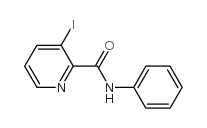 3-碘-N-苯基-2-吡啶羧酰胺结构式