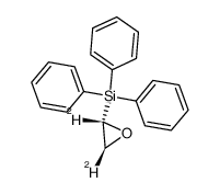 cis-α,β-Dideuterioepoxyaethyl-(triphenyl)-silan Structure