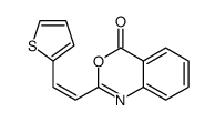 2-(2-thiophen-2-ylethenyl)-3,1-benzoxazin-4-one结构式