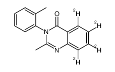 2-甲基-3-(2-甲基苯基)-4(3H)-喹唑啉酮-5,6,7,8-d4结构式