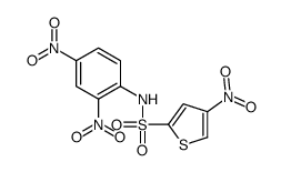 N-(2,4-dinitrophenyl)-4-nitrothiophene-2-sulfonamide Structure