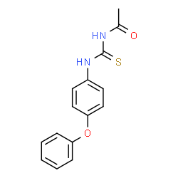 N-{[(4-phenoxyphenyl)amino]carbonothioyl}acetamide Structure