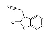 2-(2-oxo-1,3-benzothiazol-3-yl)acetonitrile结构式