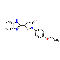 4-(1H-Benzimidazol-2-yl)-1-(4-ethoxyphenyl)-2-pyrrolidinone Structure