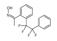 N-[1-[2-(1,1,2,2-tetrafluoro-2-phenylethyl)phenyl]ethylidene]hydroxylamine Structure