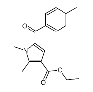 ethyl 1,2-dimethyl-5-(p-toluoyl)pyrrole-3 -carboxylate Structure