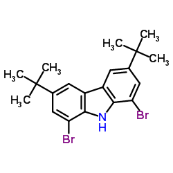 3,6-Dibromocarbazole Structure