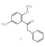 1-(2-methoxy-5-methyl-phenyl)-2-pyridin-1-yl-ethanone结构式