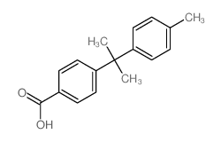 4-[2-(4-methylphenyl)propan-2-yl]benzoic acid structure