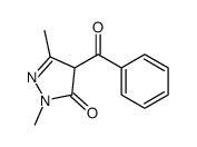 4-benzoyl-2,5-dimethyl-4H-pyrazol-3-one Structure